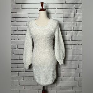 3/$30 Fashion Nova Elegant White Knit Dress